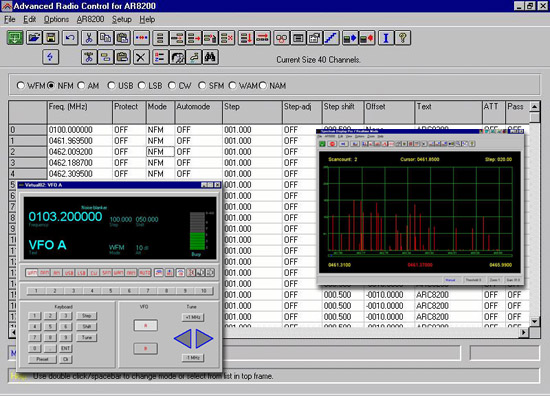 Oprogramowanie BUTEL ARC-8200 - widok przykładowy